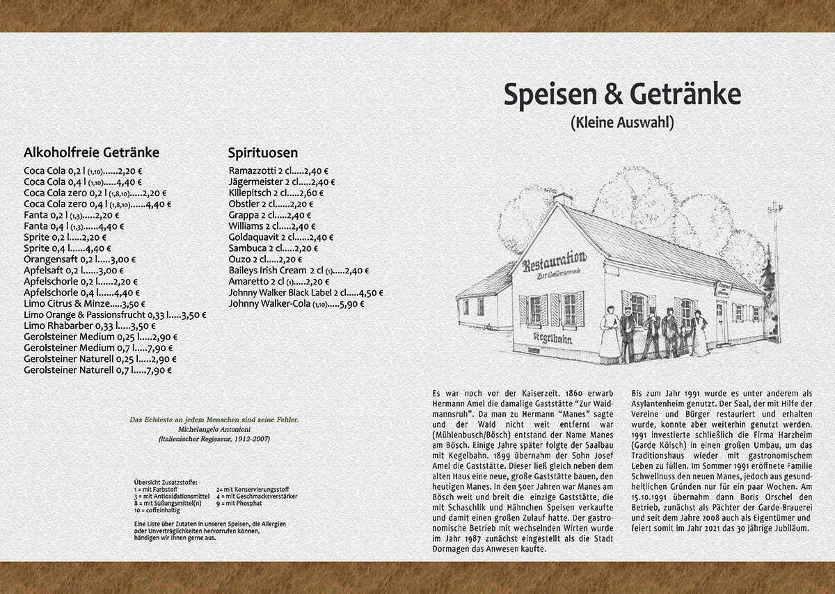 Kleine Karte Manes am Bösch